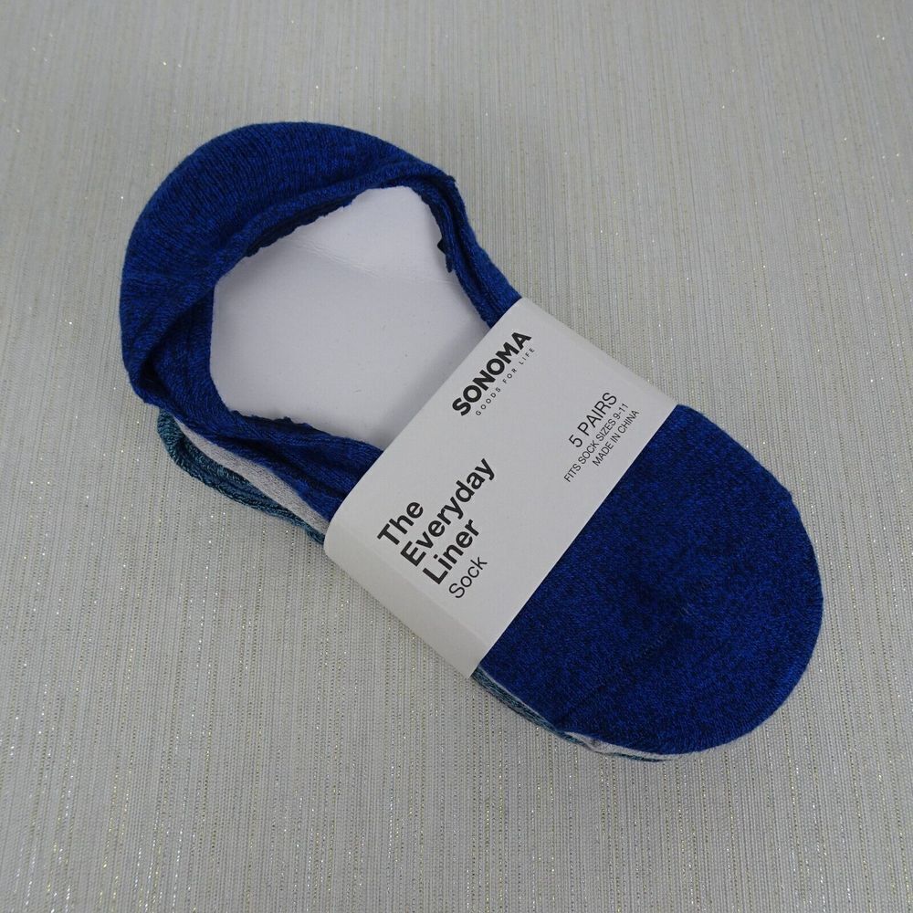 Clearance!💎5/$25 Sonoma 5-PC Women's Socks Everyday Liner Fits 9-11 Low Cut New